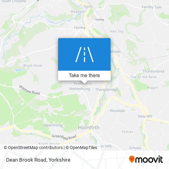 Dean Brook Road map