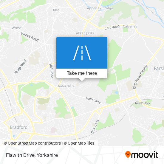 Flawith Drive map