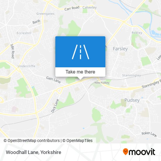Woodhall Lane map