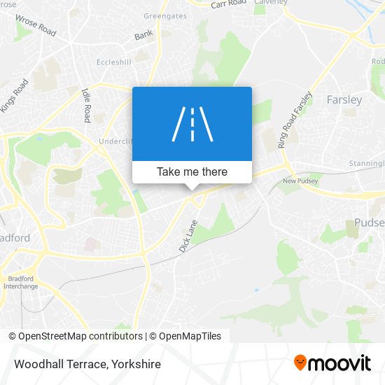 Woodhall Terrace map