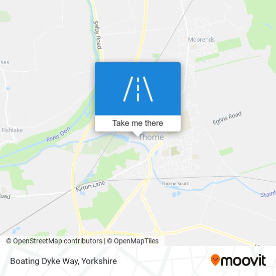Boating Dyke Way map