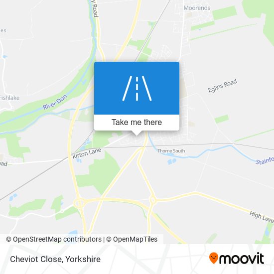 Cheviot Close map