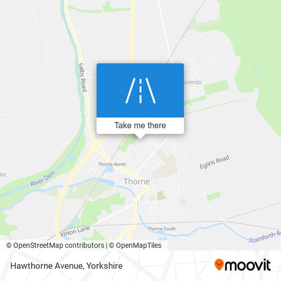 Hawthorne Avenue map