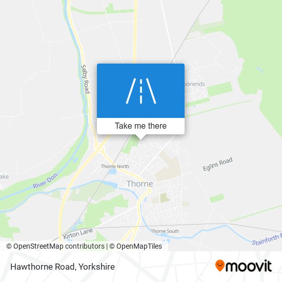 Hawthorne Road map