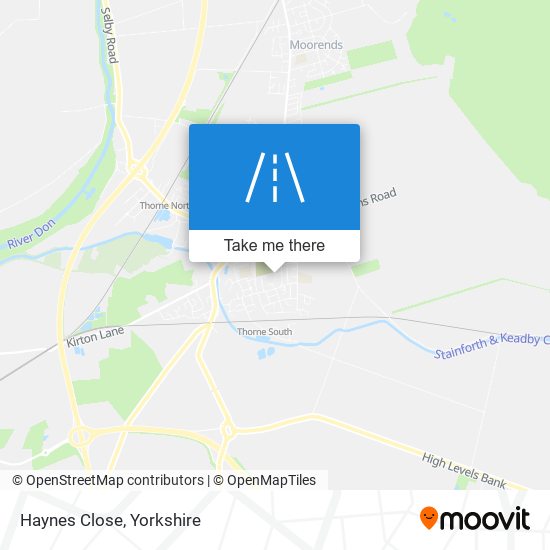 Haynes Close map