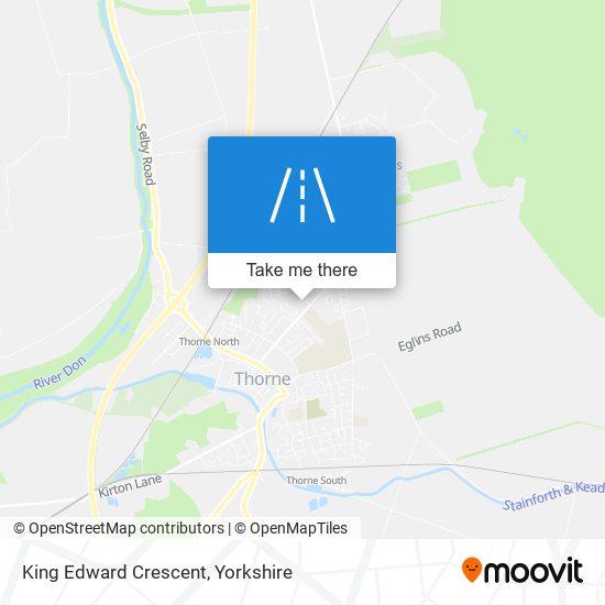 King Edward Crescent map