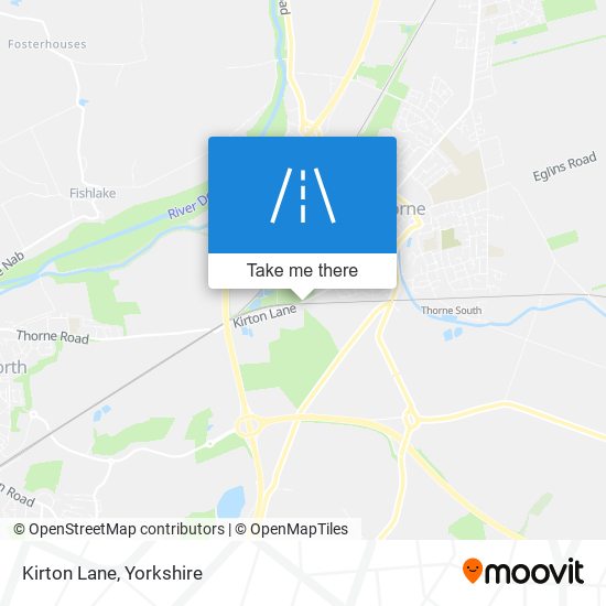 Kirton Lane map