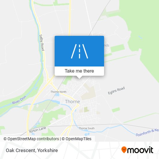 Oak Crescent map