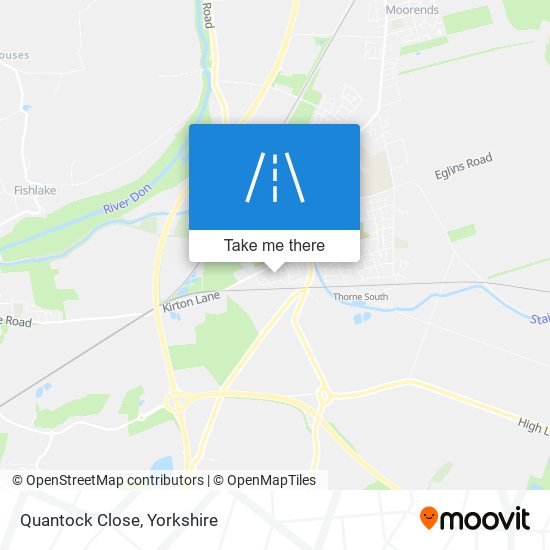 Quantock Close map