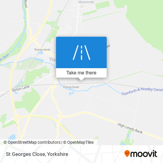 St Georges Close map