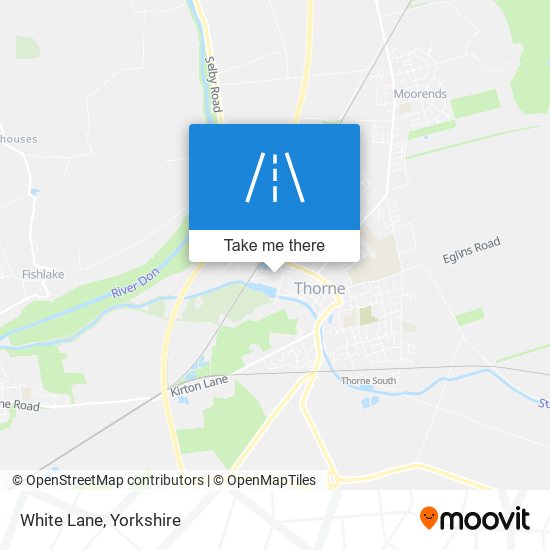 White Lane map