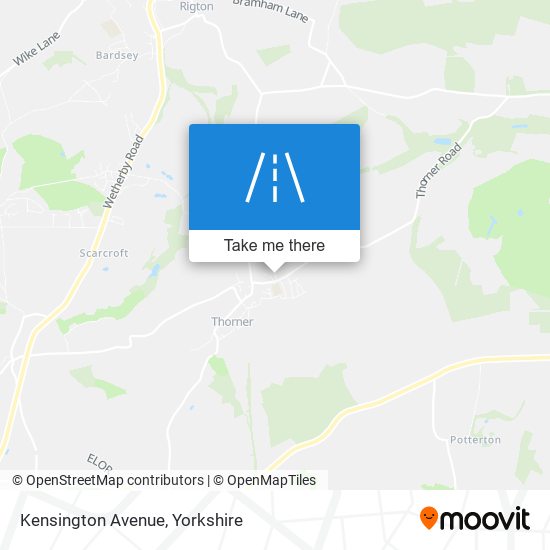 Kensington Avenue map