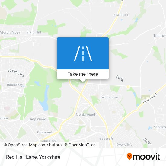 Red Hall Lane map