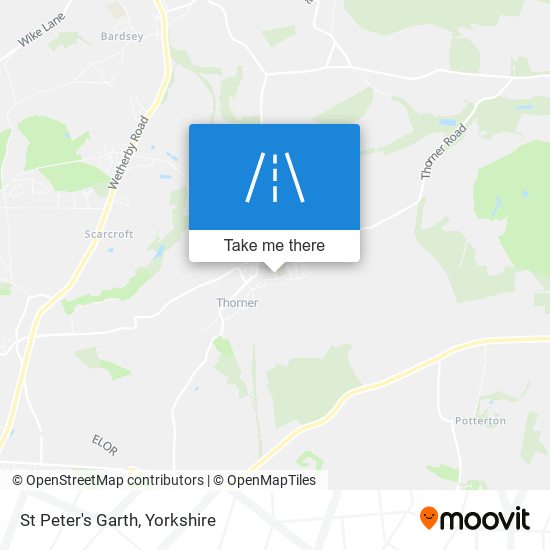 St Peter's Garth map