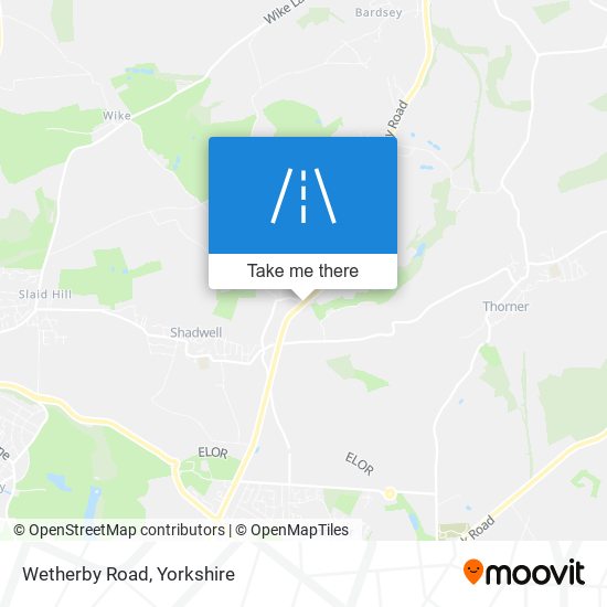 Wetherby Road map