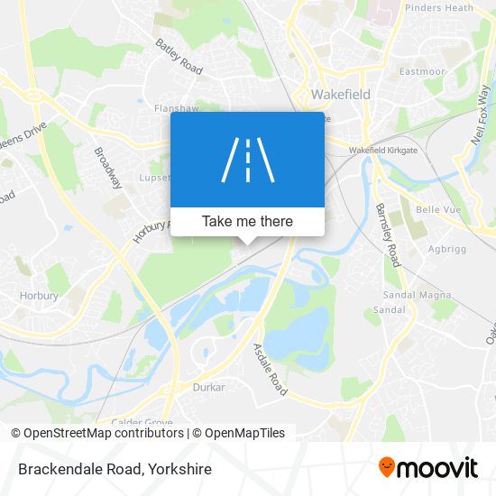 Brackendale Road map