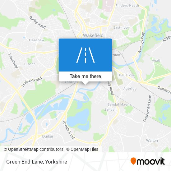 Green End Lane map