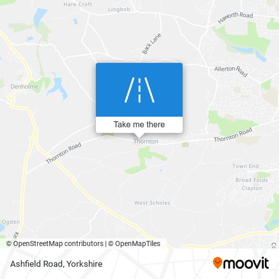 Ashfield Road map