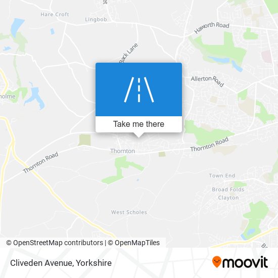 Cliveden Avenue map