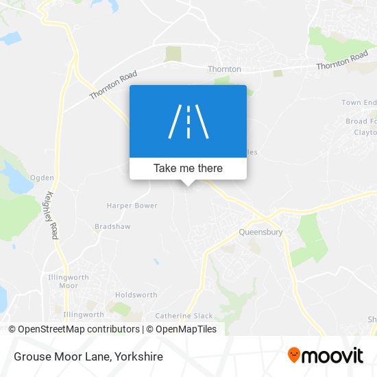 Grouse Moor Lane map