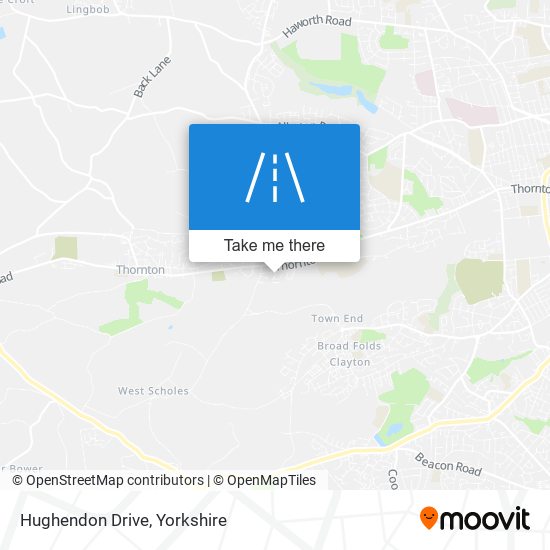 Hughendon Drive map