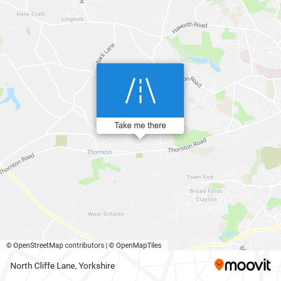 North Cliffe Lane map