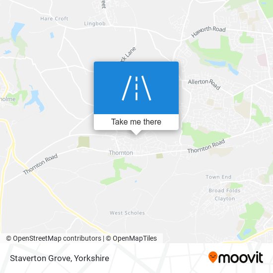Staverton Grove map