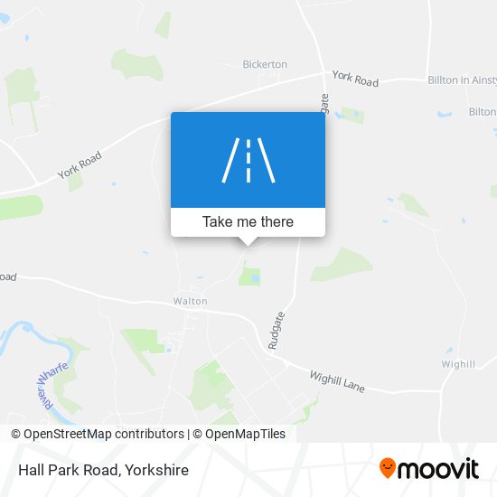 Hall Park Road map