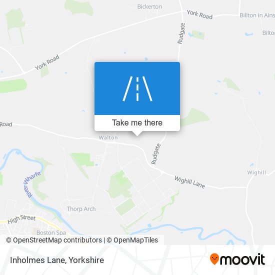 Inholmes Lane map