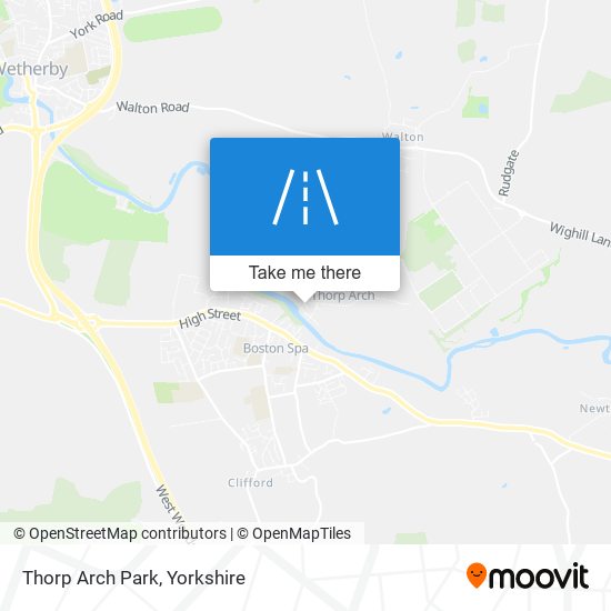 Thorp Arch Park map