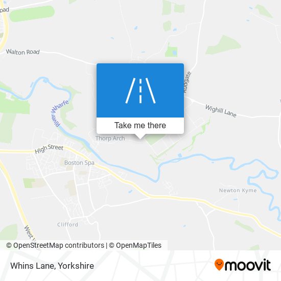 Whins Lane map