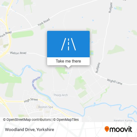 Woodland Drive map