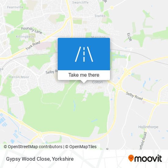 Gypsy Wood Close map