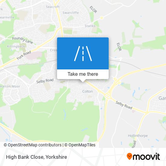 High Bank Close map