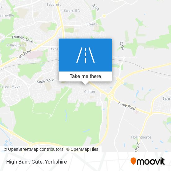 High Bank Gate map