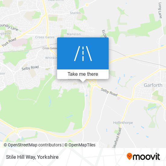 Stile Hill Way map