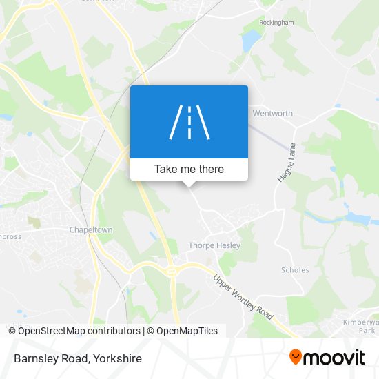 Barnsley Road map