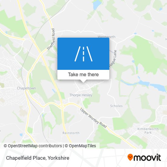Chapelfield Place map