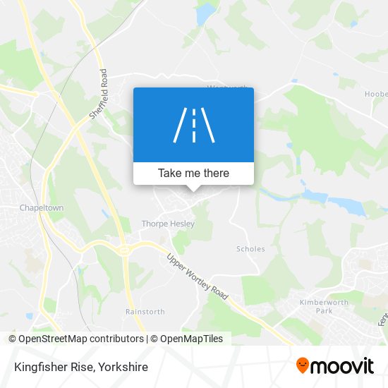 Kingfisher Rise map