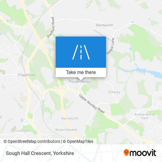 Sough Hall Crescent map