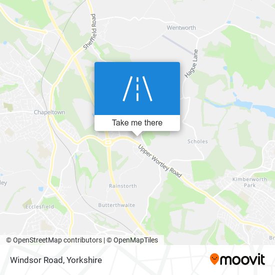 Windsor Road map