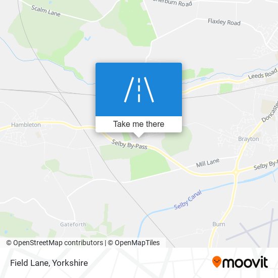 Field Lane map