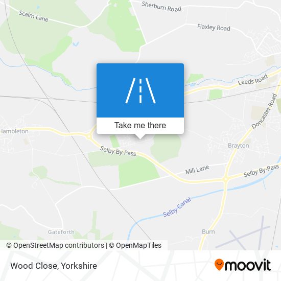Wood Close map