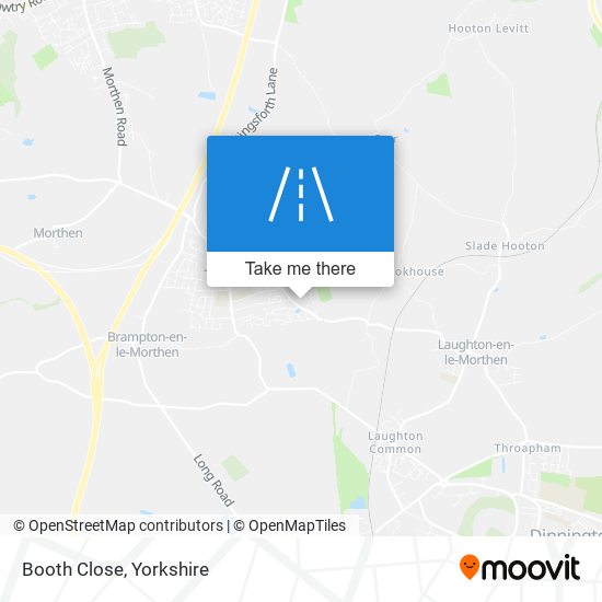 Booth Close map