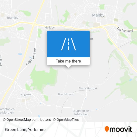 Green Lane map