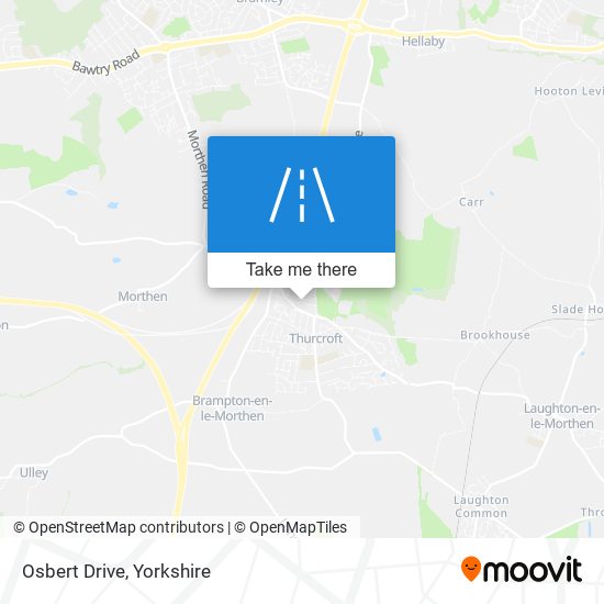 Osbert Drive map