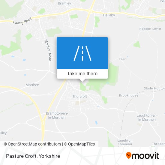 Pasture Croft map