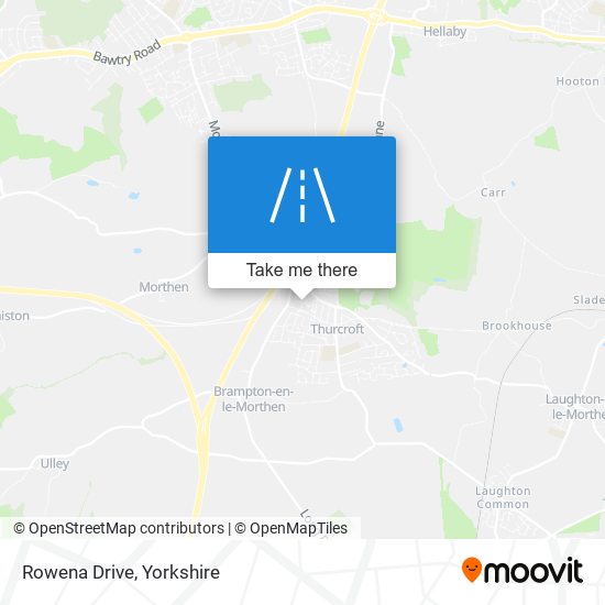 Rowena Drive map