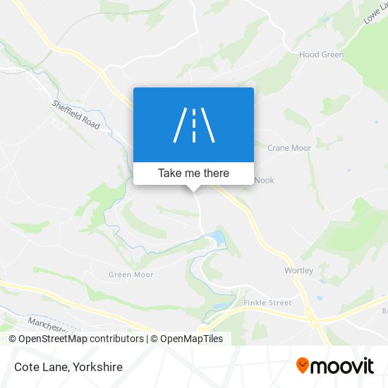 Cote Lane map