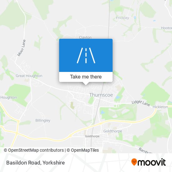 Basildon Road map